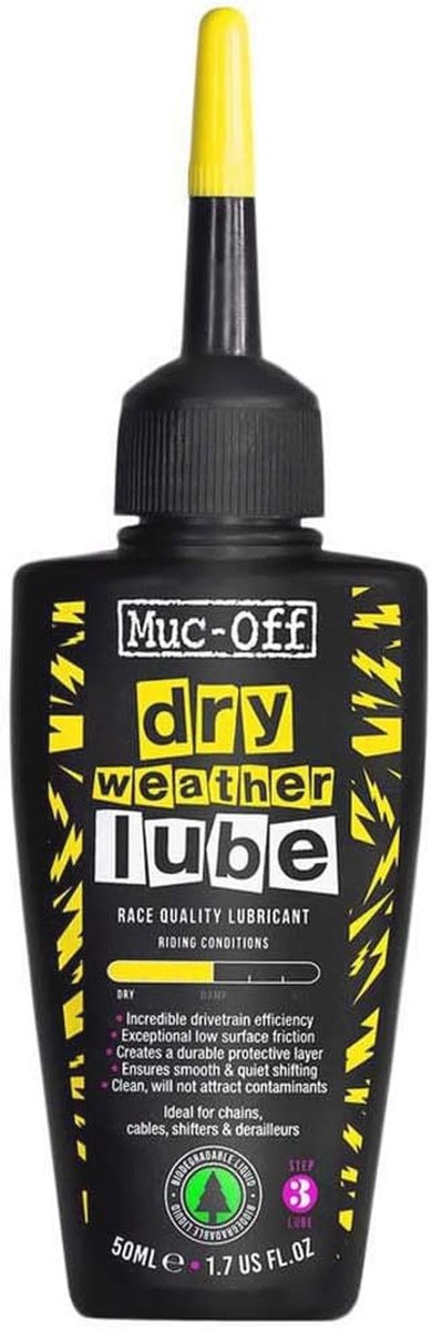 Droge kettingolie voor fiets, 50 ml, biologisch afbreekbaar smeervet, kettingspray voor alle soorten fietsen