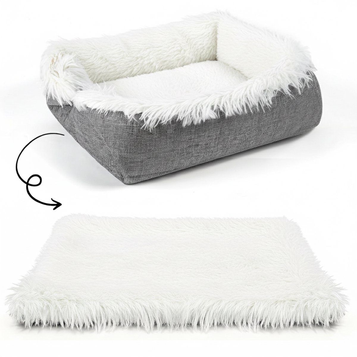ZRSS® Hondenslaapzak - Hondenkussen en Kattenbed - Hondencave - Super Zacht - 61x51 cm