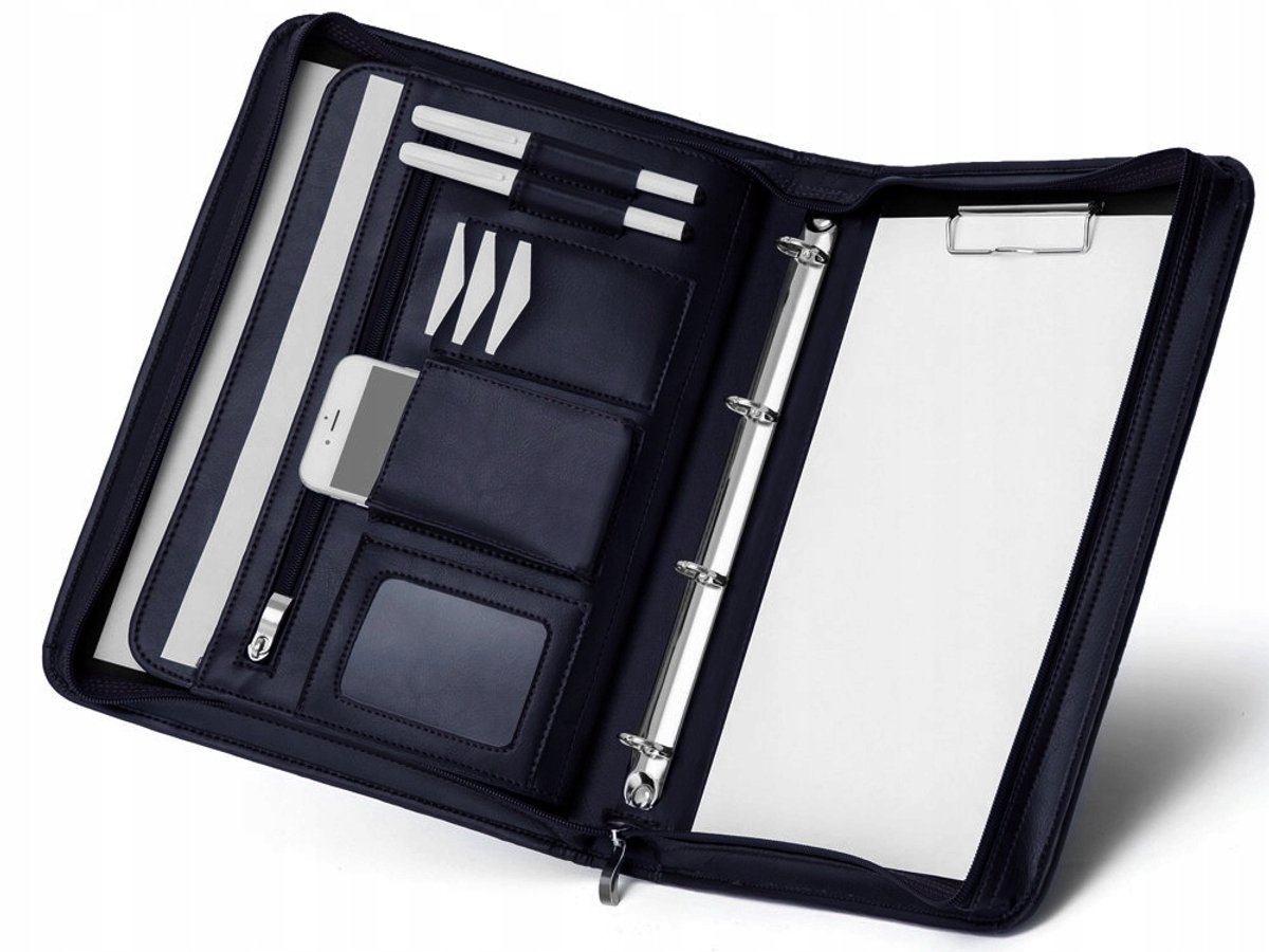 Solome Biwuar Organizer A4 met Handvat - Blauw