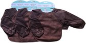 Silly Billyz Fleece small Longsleeve Bavoirs Choco 3 Pièces
