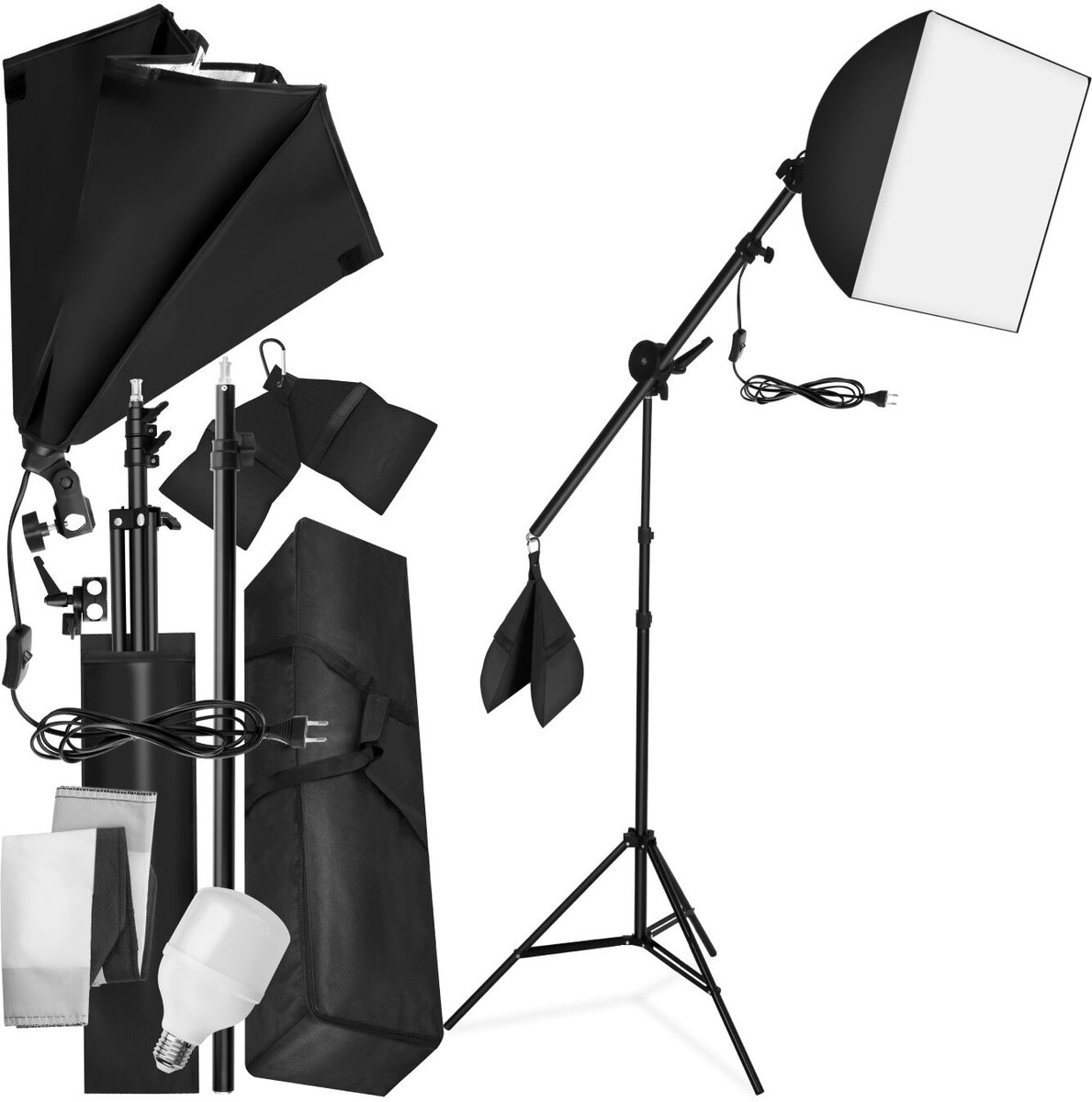 tectake® Professionele Fotostudio Set - Studiolicht - Camera