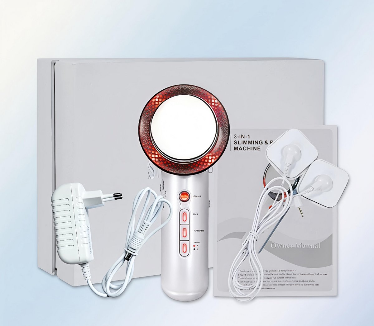3-in-1 Ultrasoon Afslankapparaat - EMS-functie - Anti-Cellulitis Apparaat - Vetverbrander - Massager - Huidverjonger - Ultrasone Liposuctie