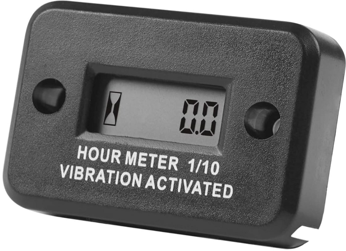 Digitale draadloze vibratie urenteller - Waterdichte teller voor grasmaaiers, generators, motoren en boten