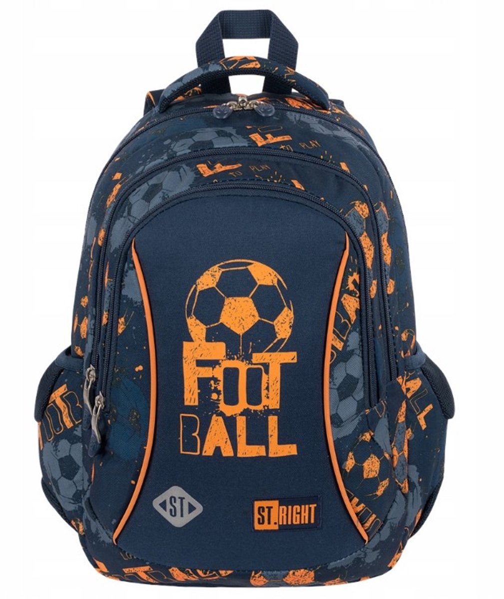 St.Right-rugzak-schooltas-15"-voetbal-39x27x17cm-20 liter-voetballen