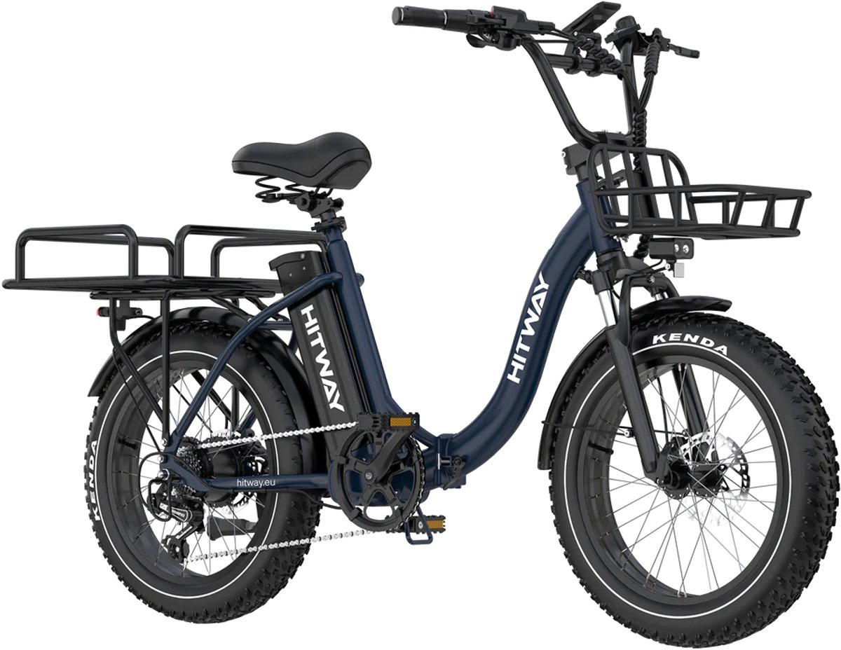 Hitway Elektrische Fiets BK6S Plus - 20*4.0 Inch Fat Tire City Commuter EBike me...