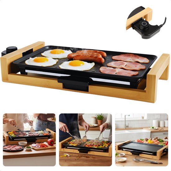 KLAMER Raclette Fondue Kombi Für 8 Personen, 3-in-1 Raclette-Grill, Fondue & Tischgrill, 2m Kab Raclette 65906961
