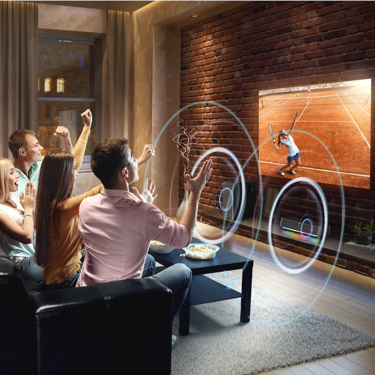 Draadloze Soundbar met Subwoofer Draadloos Thuisbioscoop - afbeelding 3