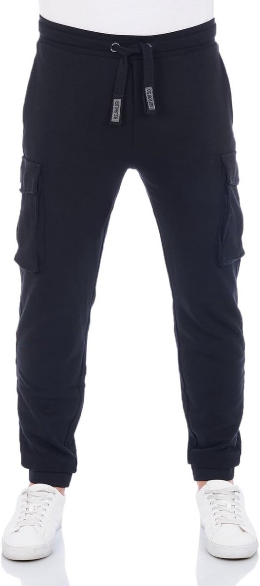 Heren Cargo Joggingbroek Lang Regular Fit - Sportieve Vrijetijdsbroek met Zakken in Diverse Kleuren en Maten