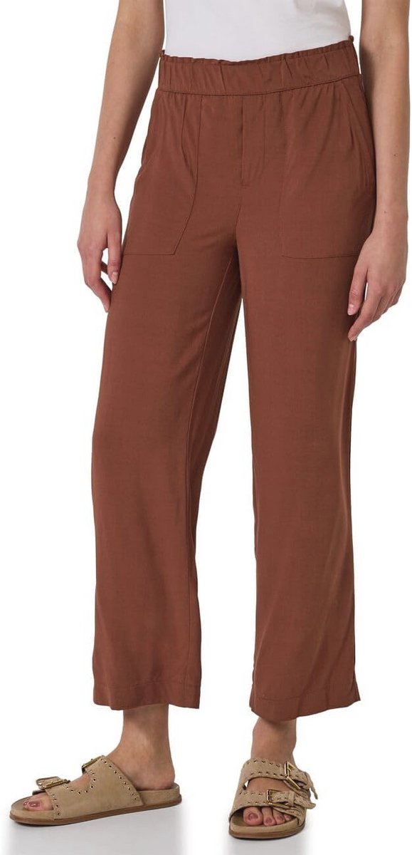 Dames Viscose Culotte met Brede Pijpen en Elastische Tailleband