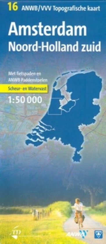 9789018021238 - Noord-holland zuid topografische kaart
