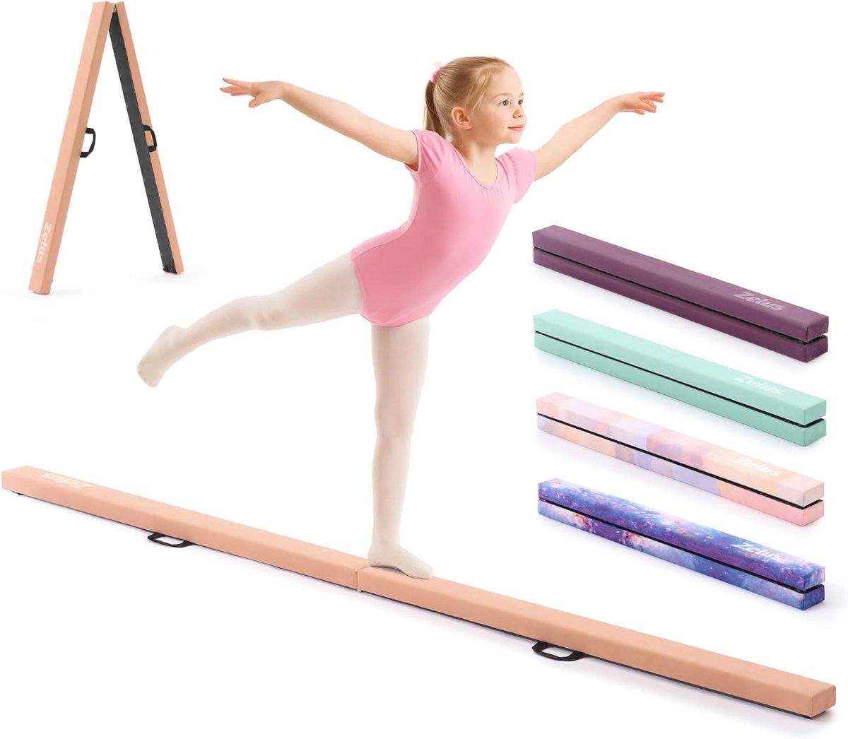 Opvouwbare Gymnastiekbalk 270cm voor Peuters en Beginners - Antislip en Duurzaam Design