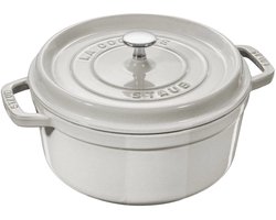 Staub Cocotte rond 24cm wit