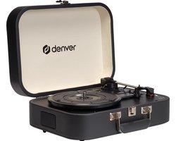 Denver Platenspeler - Ingebouwde Speakers en Versterker - Incl. PC Software - Auto-stop - Retro - VPL130