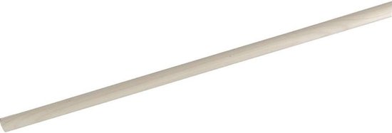 Houten bezemsteel - Steel voor bezem - Buiten schoonmaken - Ronde kop - 140 cm - Bruin — afbeelding 3