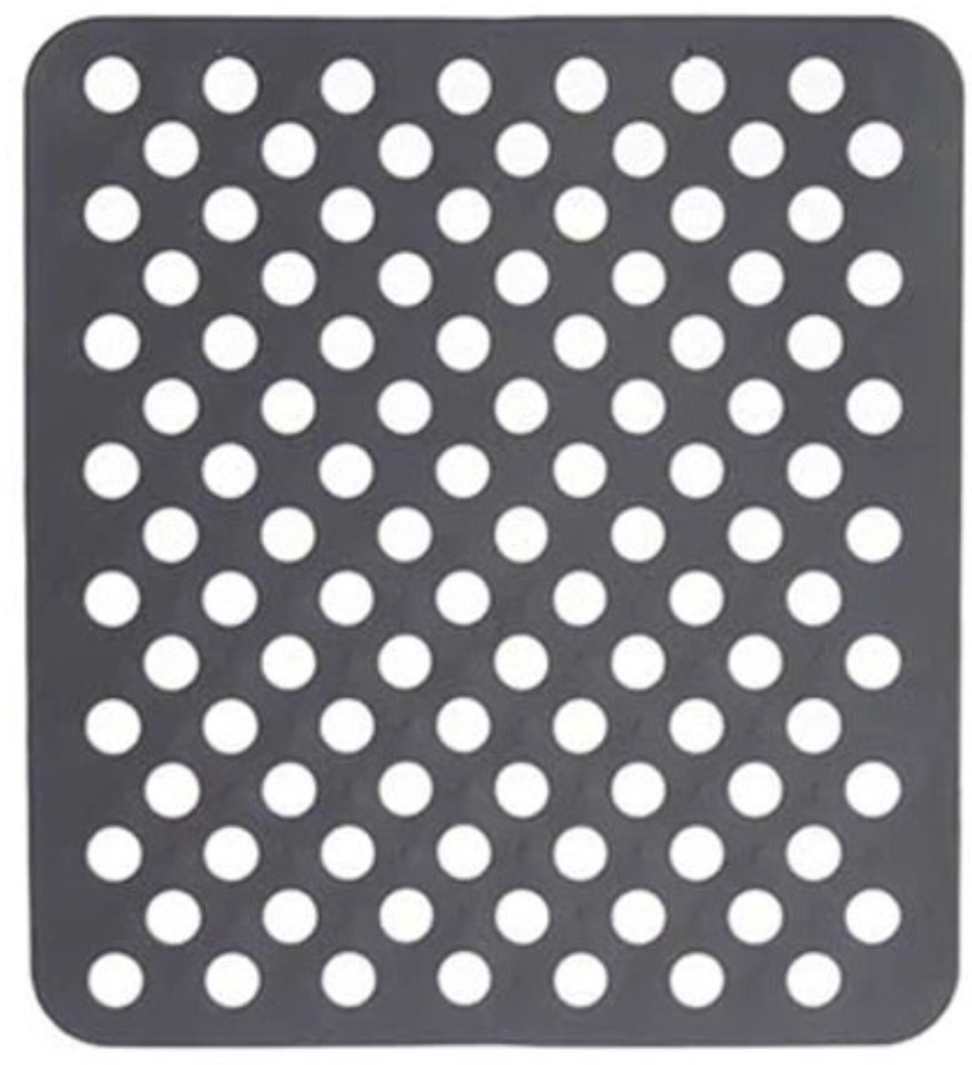 Hauskraft - Gootsteenmat - Rechthoekig - Spoelbakmat - Spoelbakmat - Spoelbak Beschermer - 31x26 cm - Grijs