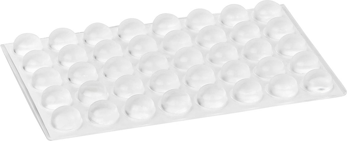 Elastische Zelfklevende Buffer - Halfrond Ø 13 mm | Hoogte: 7,5 mm | Transparant (40 Stuks)