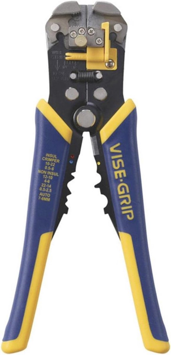 Zelfinstellende Draadstripper met VISE-GRIP Technologie - Blauw/Geel - 2078300 cm