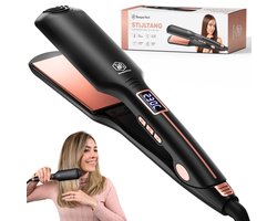 Beeperfect® Stijltang - Hair Straightener - Stijlen en Krullen - Stijltangen - Keramische Platen - Fast Heating - 100℃/230℃ -