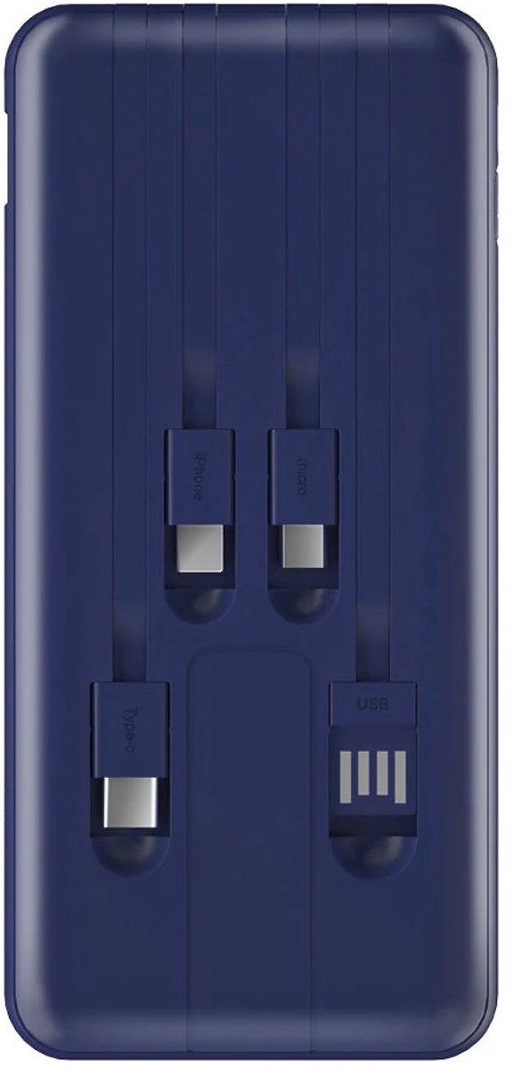 Electrox - Powerbank 10000 mAh - 22.5W Snellaad Functie & 15W MagSafe Draadloos Opladen- USB-A, USB-C & iOS - Universeel voor Smartphones, Tablets & Gadgets - Reis Powerbank - Draagbare Lader - Joker - Blauw — cadeau in Gadgets - foto 3