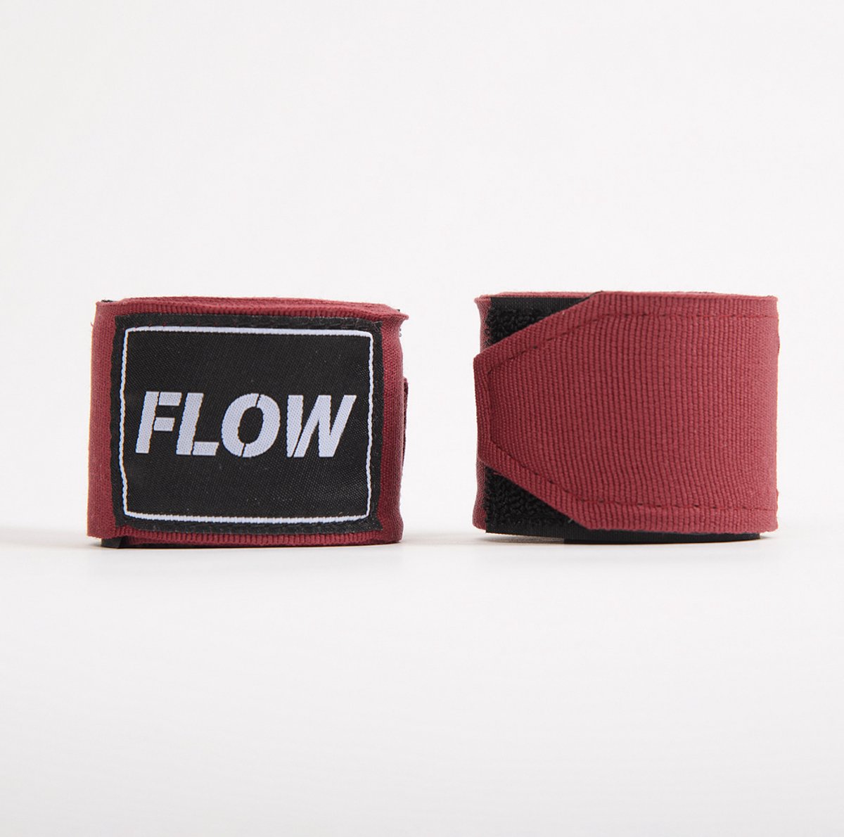 Flow Fightgear - Bandages voor boksen - 450 cm - Stretch Katoen - Donkerrood