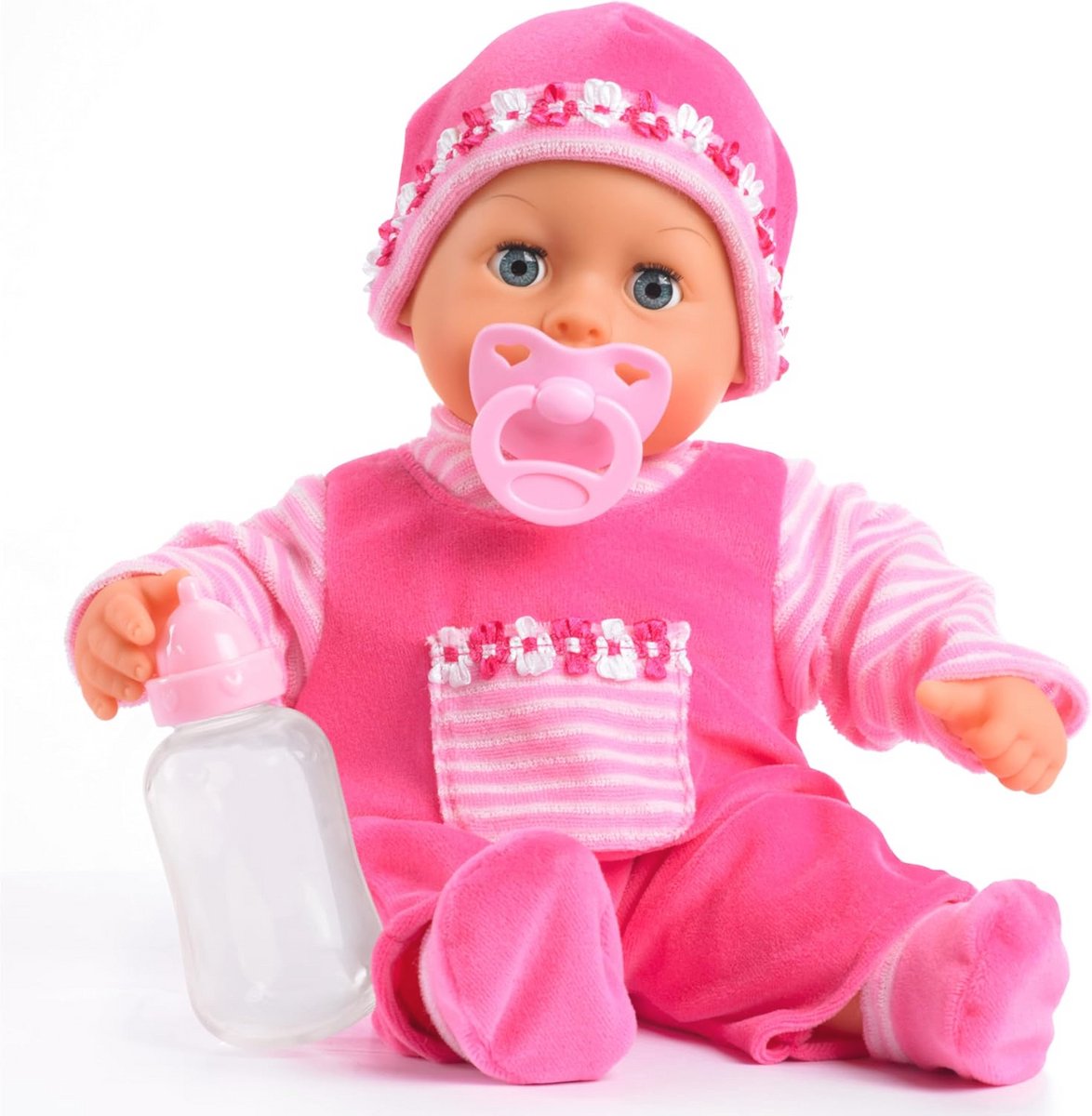 Schattige 38 cm Baby Pop met Geluiden en Knuffelbody