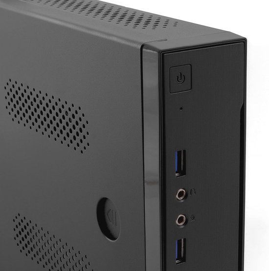 Boîtier PC Mini ITX - Format Ultra Compact, Compatible Cartes Graphiques Double Slot, Ventilation 4 Côtés