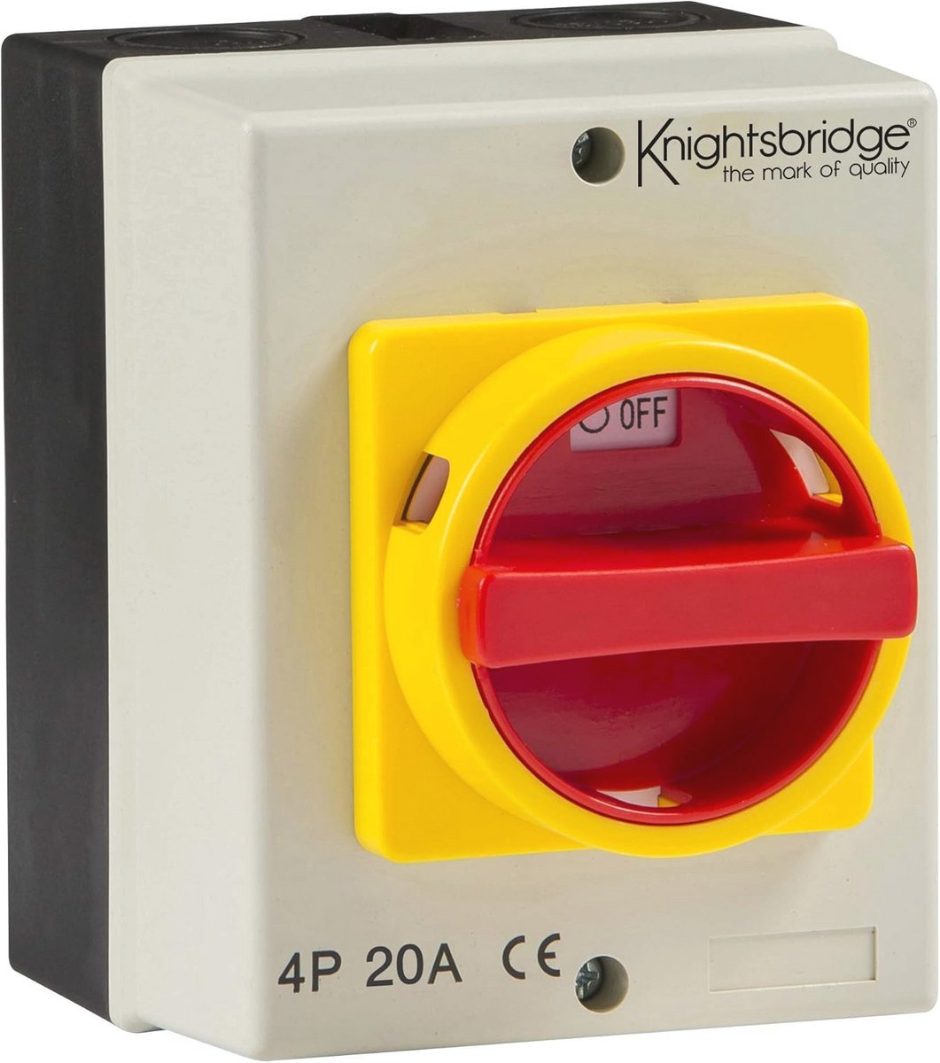 Roterende Isolator 4P 20A IP65 voor AC 230V-415V