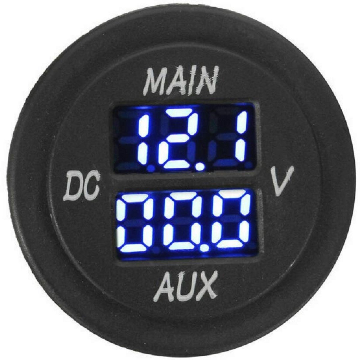 Digitale Ronde Panel Voltmeter en Ampèremeter voor Auto en Motorfiets - 12-24V