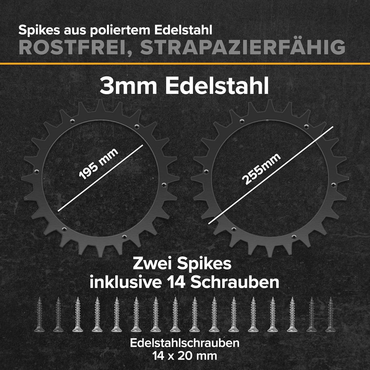 Premium Roestvrij Stalen Spikes Robotmaaier Verbeterde Grip - afbeelding 2