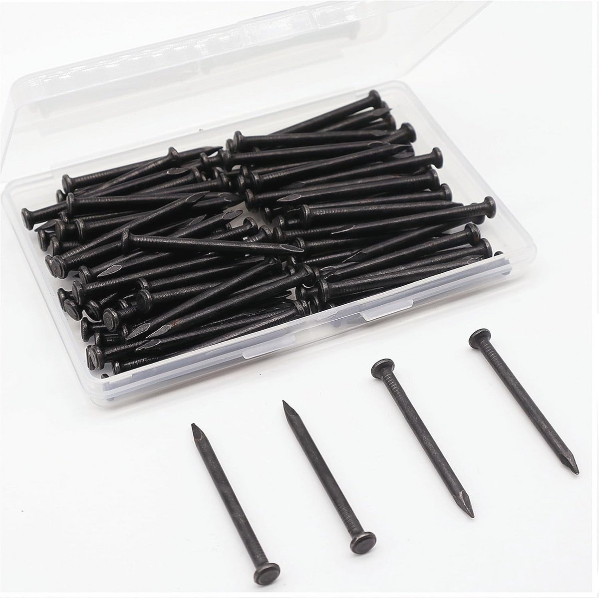 Platte kop stalen nagels - 5 cm lange nagels voor muur en foto opknoping