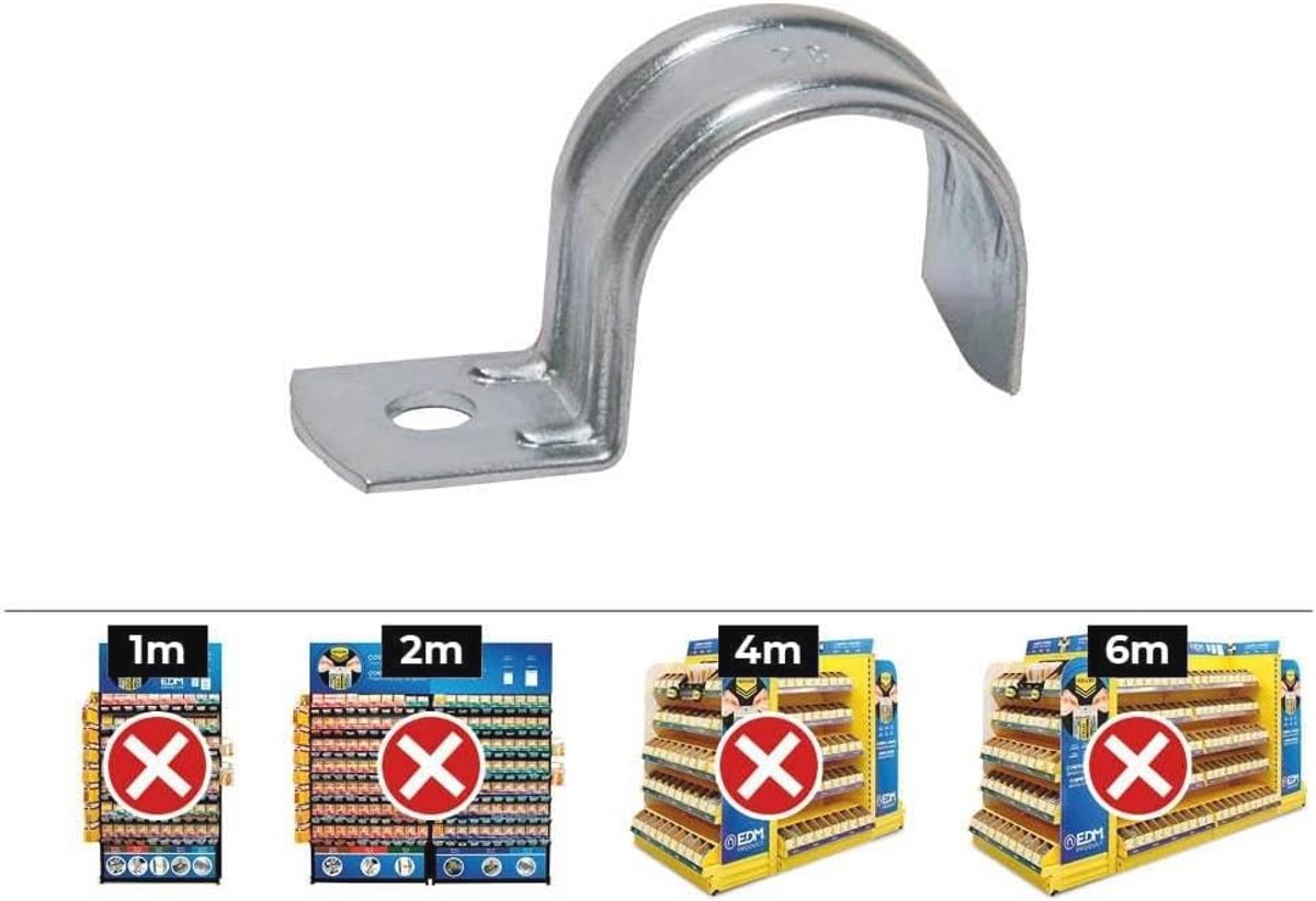 Nietjes type F 20 mm - 100 stuks - Versterkte metalen nietjes van verzinkt staal