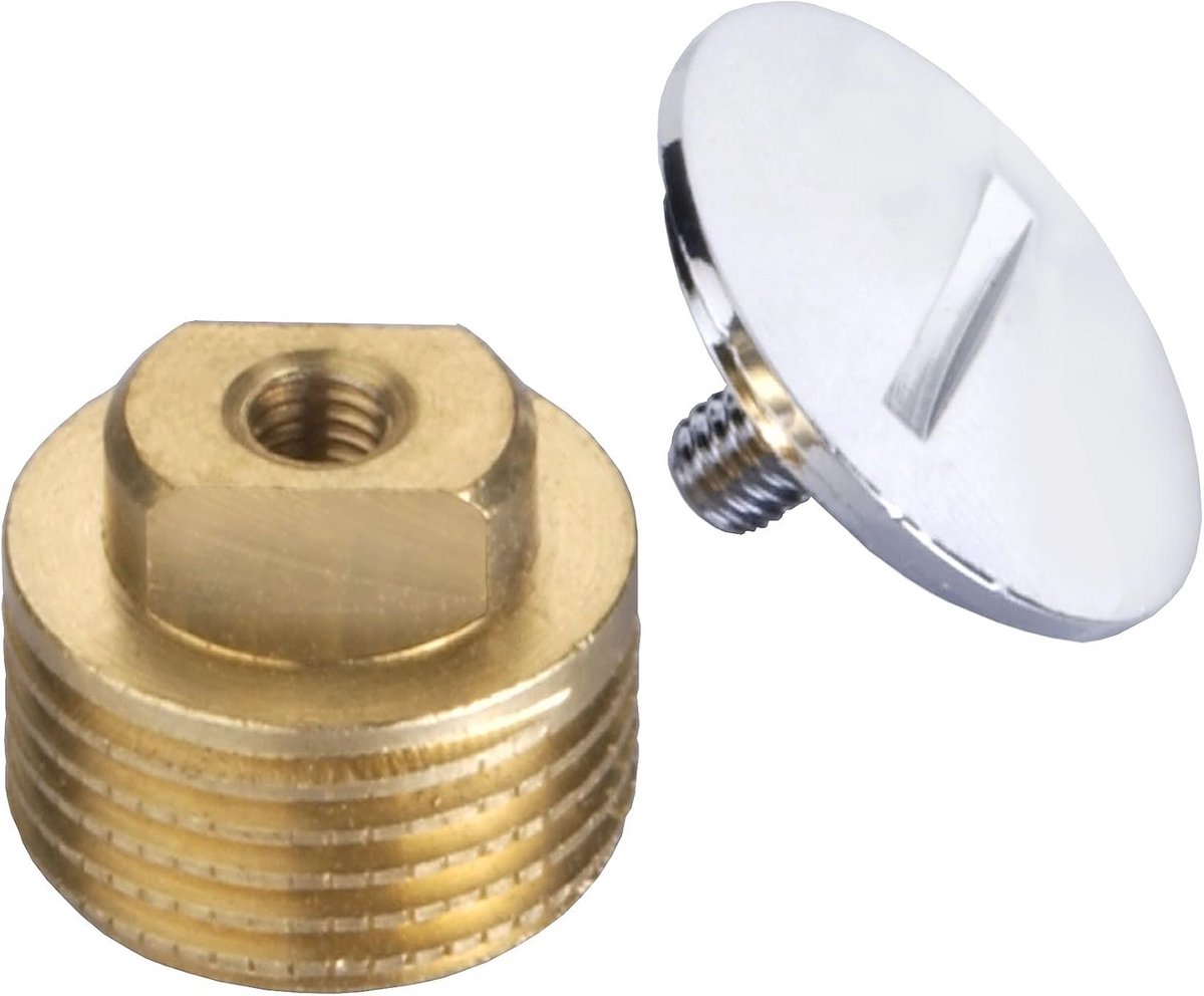Sluitstop 1/2" met gleuf voor sanitaire toepassingen