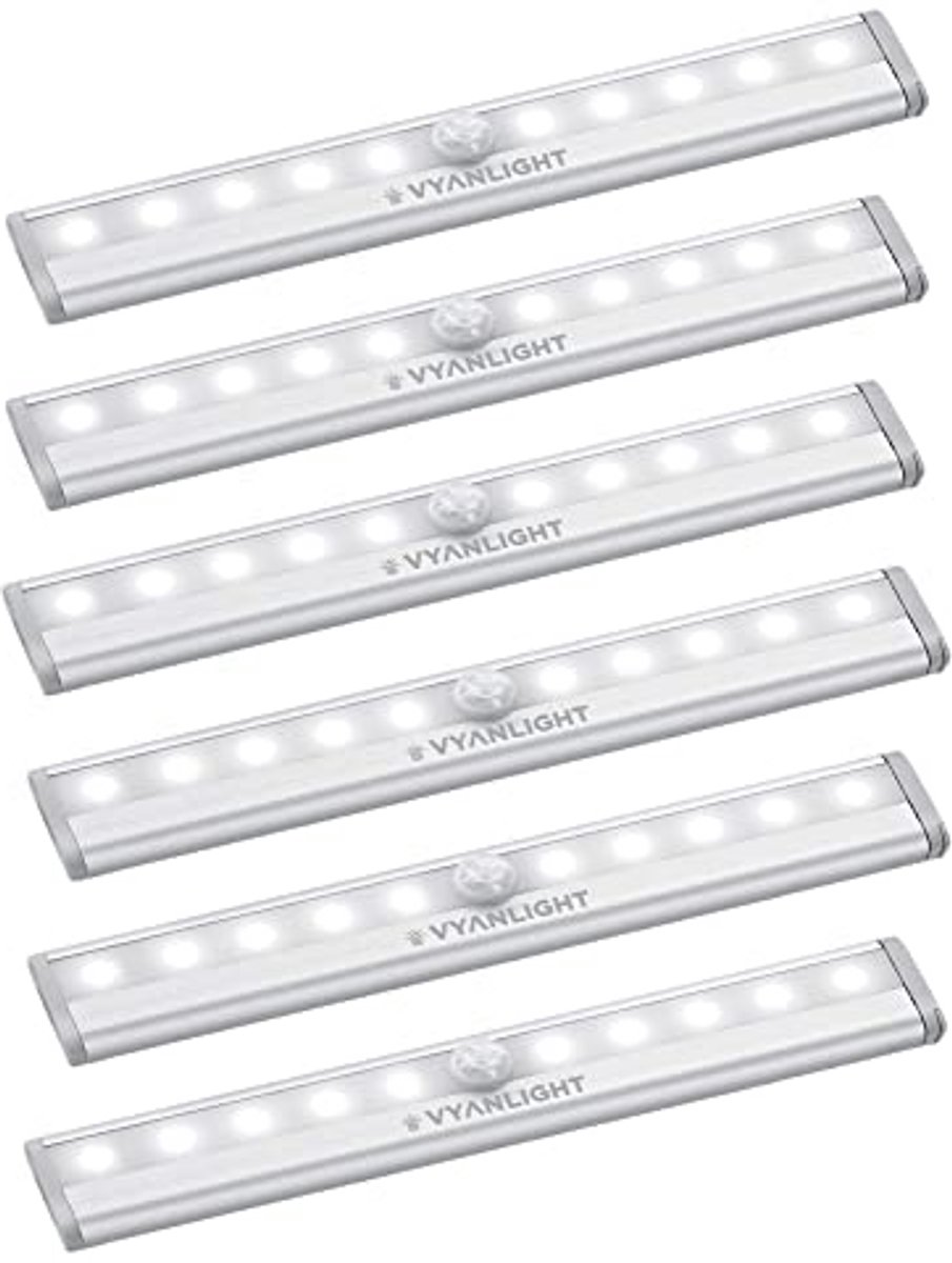 LED-verlichting met bewegingssensor voor binnen en buiten - Batterij-aangedreven en magnetisch