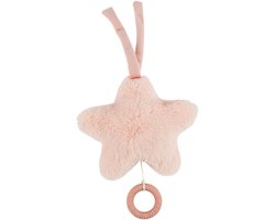 Nattou FanFan Muziekknuffel Ster - 25 cm - Zachte Knuffel met Muziek- Baby Cadeau - Roze