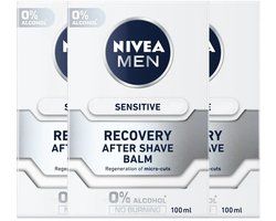 Nivea Men Sensitive Recovery After Shave Balm · 100 ml · 3 stuks