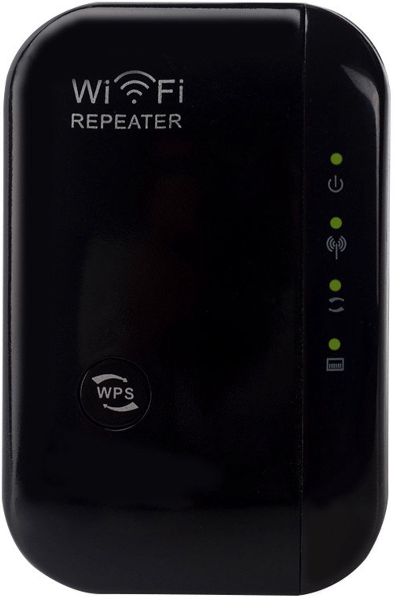 WiFi-netwerk repeater signaalversterker, 300M, draadloze router WiFi-signaalversterker, zwart, compatibel met alle draadloze routers.