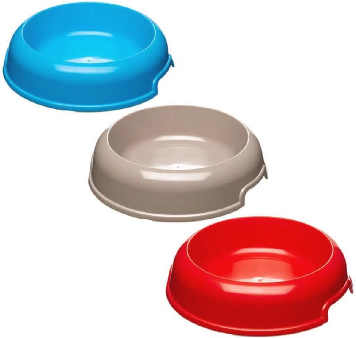Voerbak voor honden en katten - 2 stuks - Rood