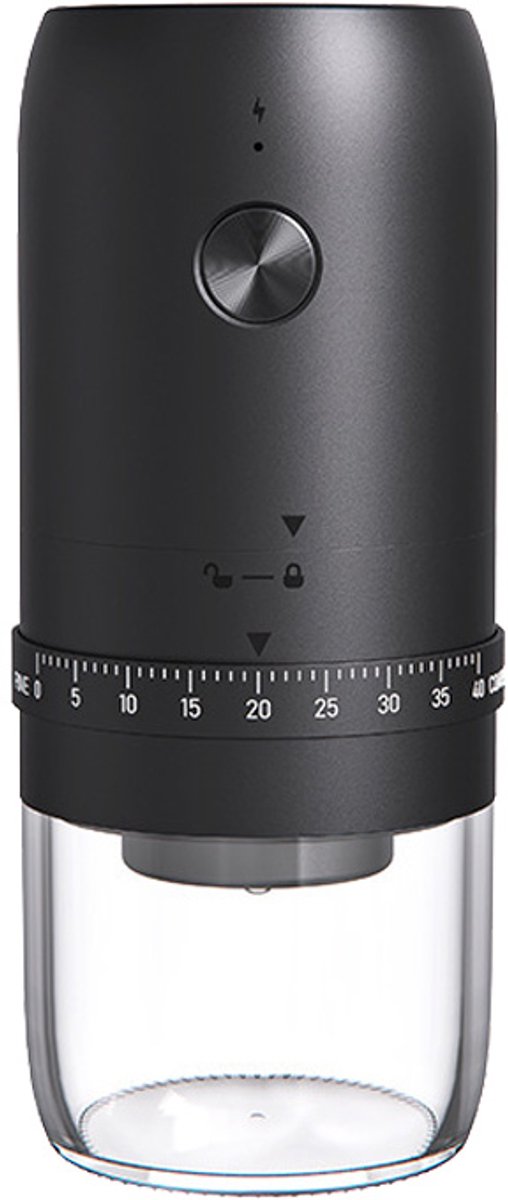 KMDJ-2AW Elektrische Koffiemolen - Conische Molen - Draagbaar - Kleine Koffiemolen - Oplaadbaar - 40 Maalstanden - Elektrische Molen met Keramische Kern - Geschikt voor Koffiebonen, Granen en Specerijen