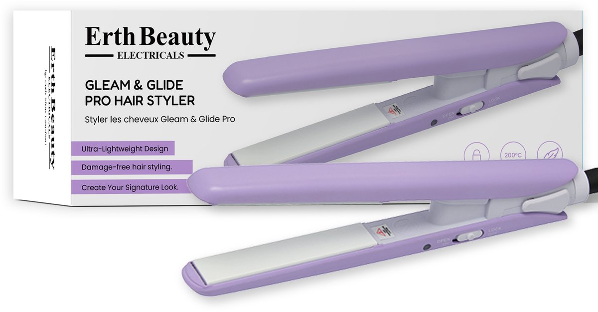 ErthSkin London GLEAM & GLIDE PRO HAARSTYLER