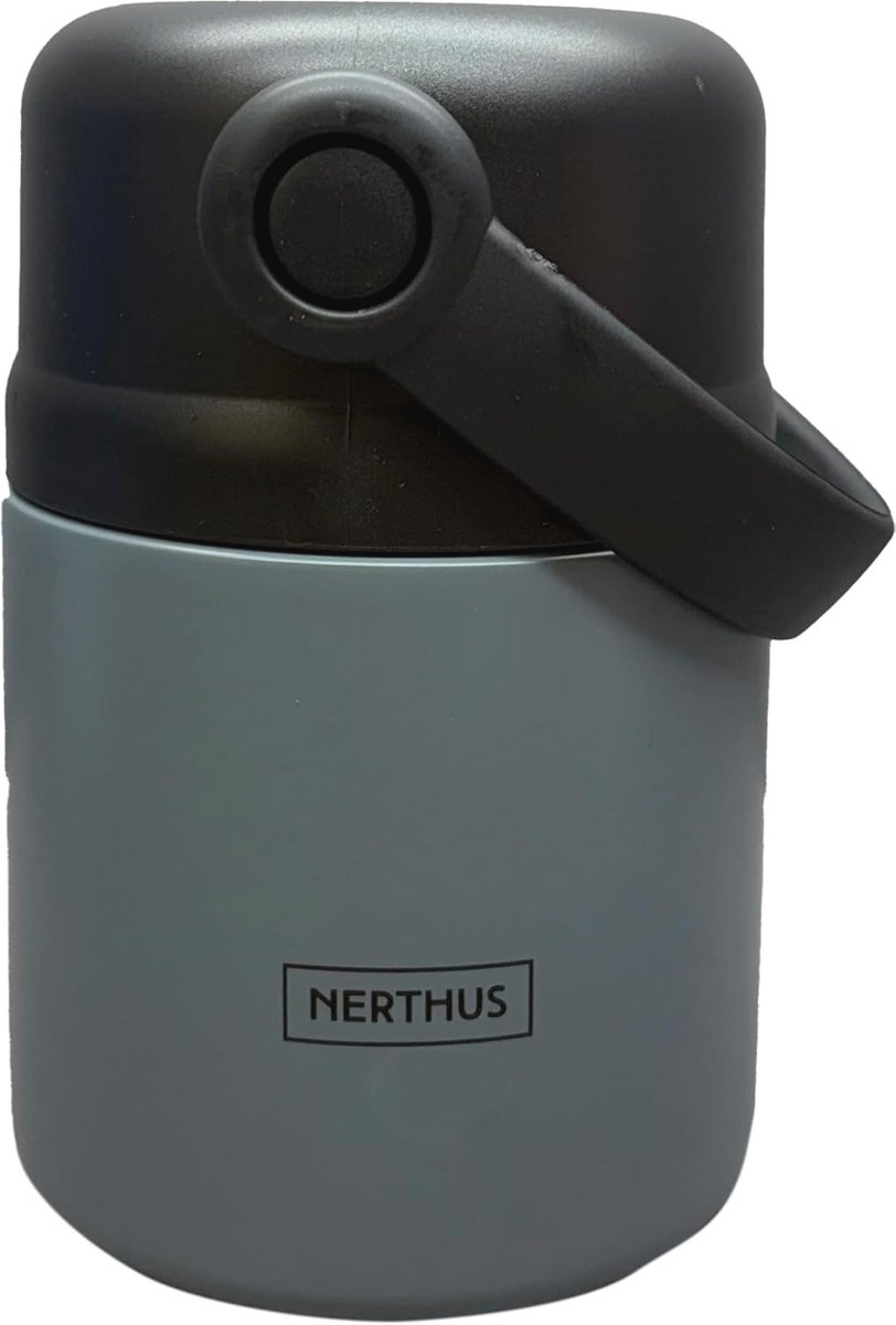 Dubbelwandige RVS Thermosfles 650 ml met Deksel en Antislip Bodem