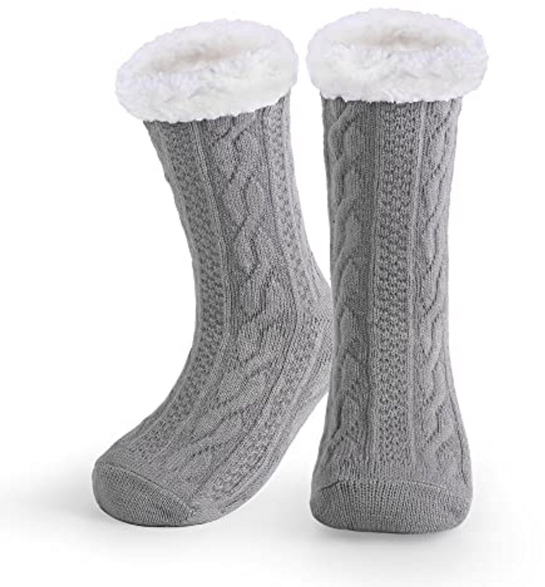 Zachte Pantoffelsokken voor Heren - Fleece Gevoerd en Anti-slip - One Size