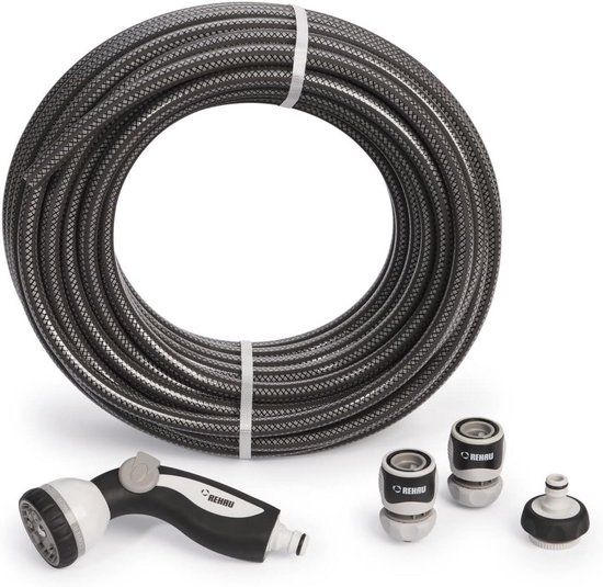 LIVLIG Tuinslangset 20 Meter – 1/2 Inch, Met Wandhouder En Spuitpistool, 3 Functies, Complete Set