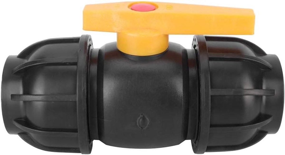 50mm diameter ball valve PE plastic - verbinding - hookah accessoires - fittingen - buizen accessoires