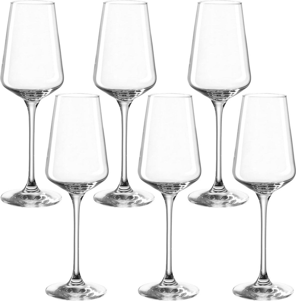 Longdrinkglazen van kristalglas - Set van 6 - 6 cm hoogte