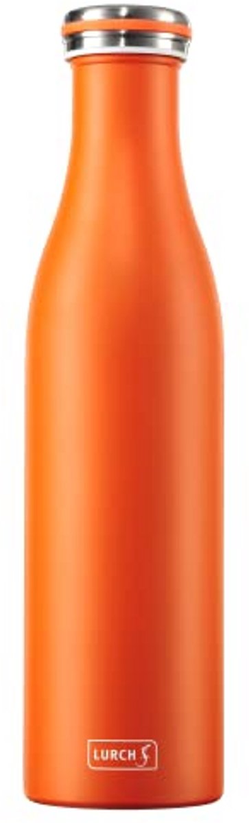 Dubbelwandige RVS Thermosfles voor Warme en Koude Dranken - 0,75L Oranje