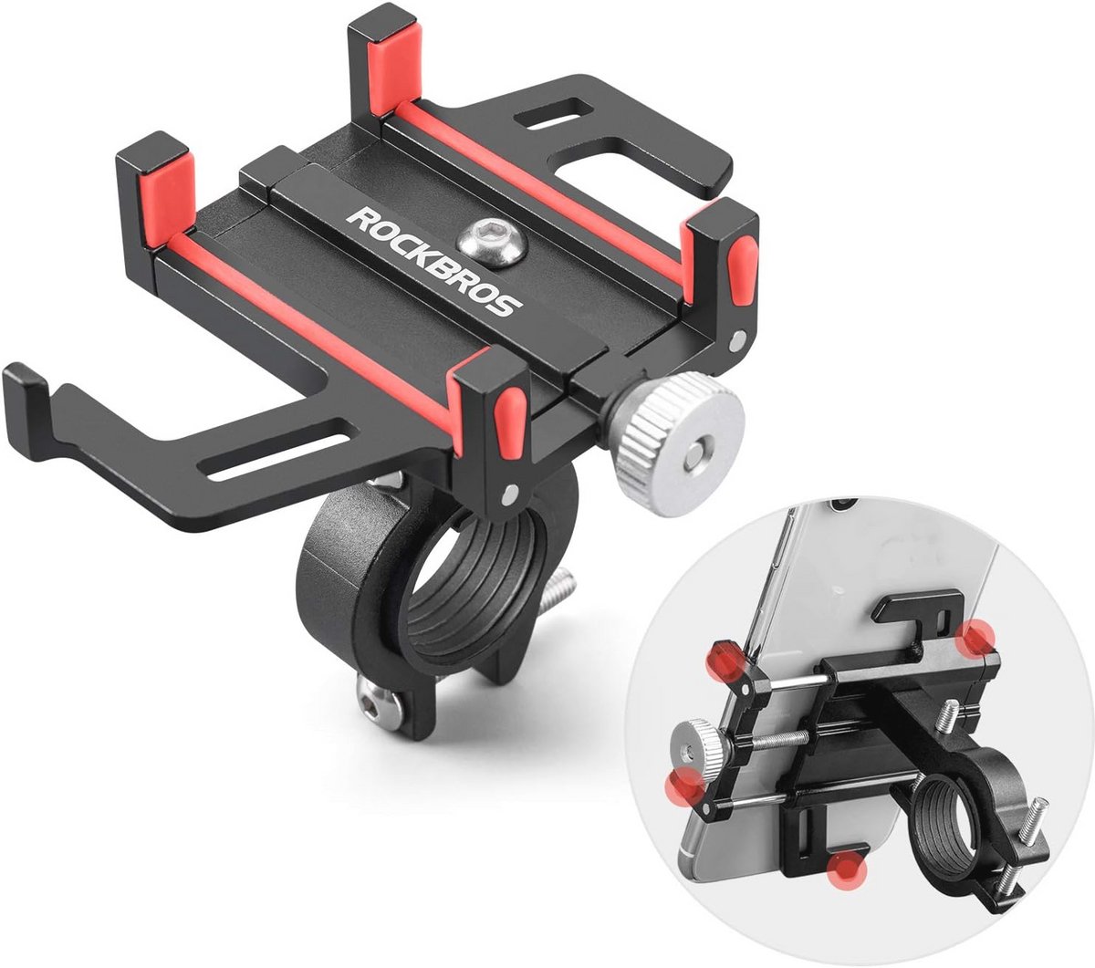 Universele Fiets en Motor Telefoonhouder - 360° Rotatable voor 4.2-6.8 inch Smartphones