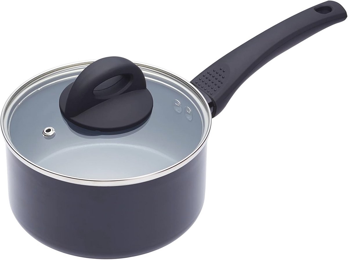 Inductieve veilige keramische eco-sauspan met antiaanbaklaag - 16 cm