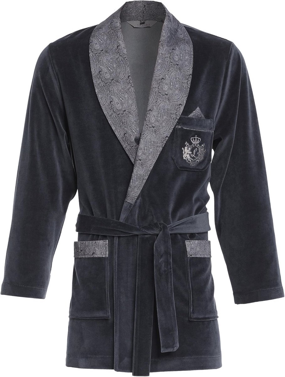Korte Velours Ochtendjas voor Heren - Elegante Badjas