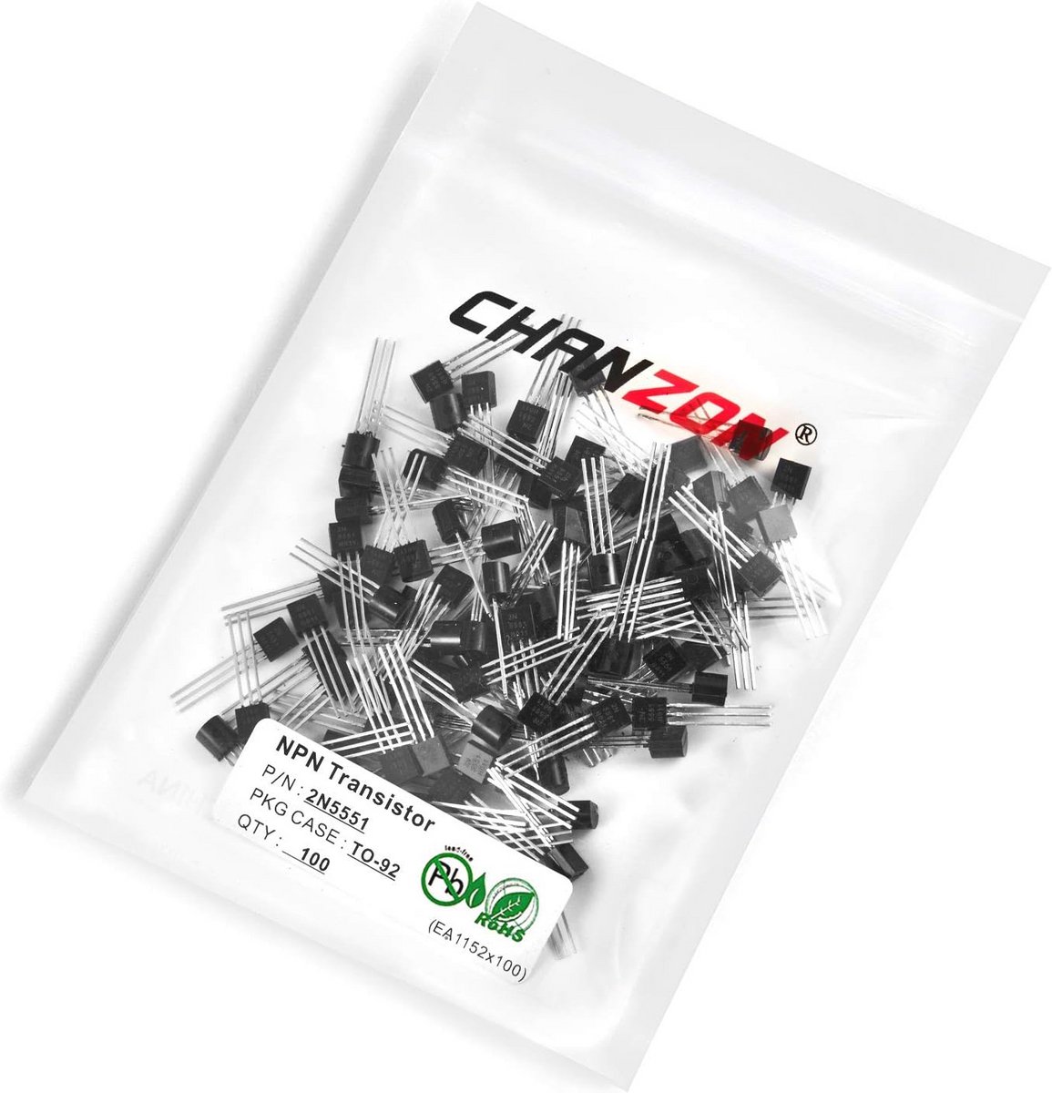 100 stuks 2N5551 TO-92 NPN transistor 160V