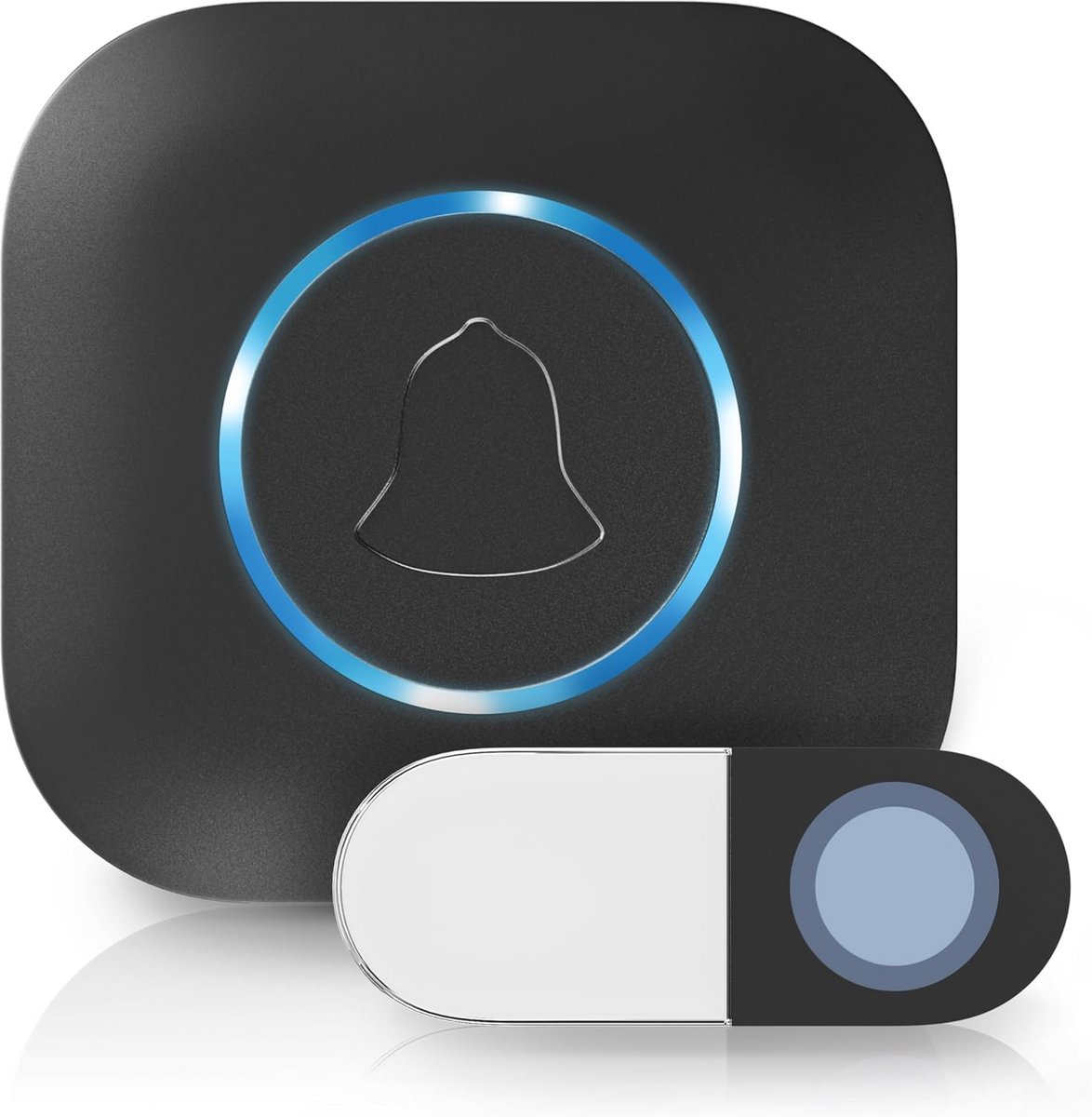 Draadloze Belset met Groot Bereik en LED, Uitbreidbare Plug-in Gong